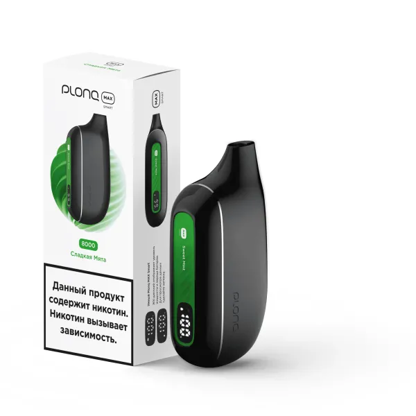 Plonq Max Smart Сладкая Мята (8000 Затяжек) 20 Мг в Краснодаре