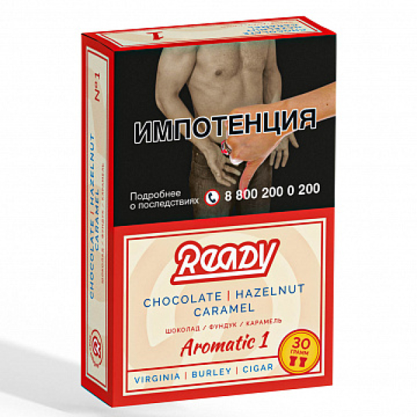 Табак READY №1 CHOCOLATE HAZELNUT CARAMEL (Шоколад Орех Карамель) 30 гр в Краснодаре