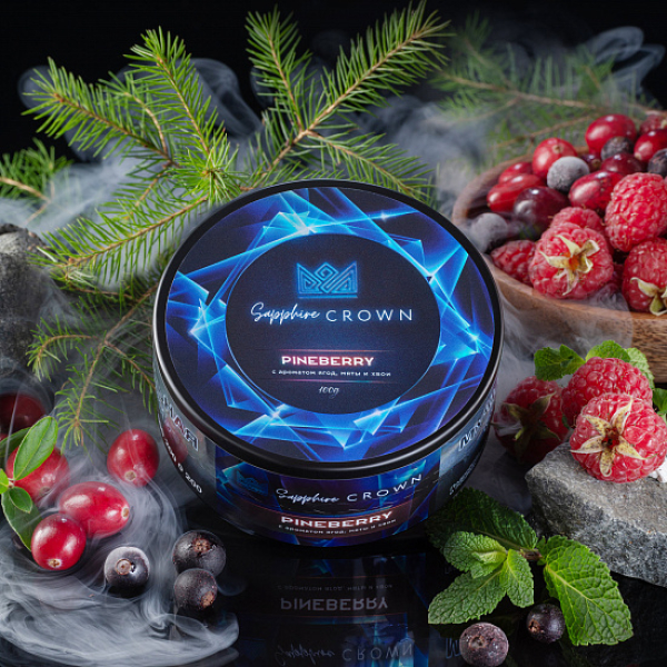 Табак Sapphire Crown Pineberry (Ягоды хвоя Мята) 100 гр в Краснодаре