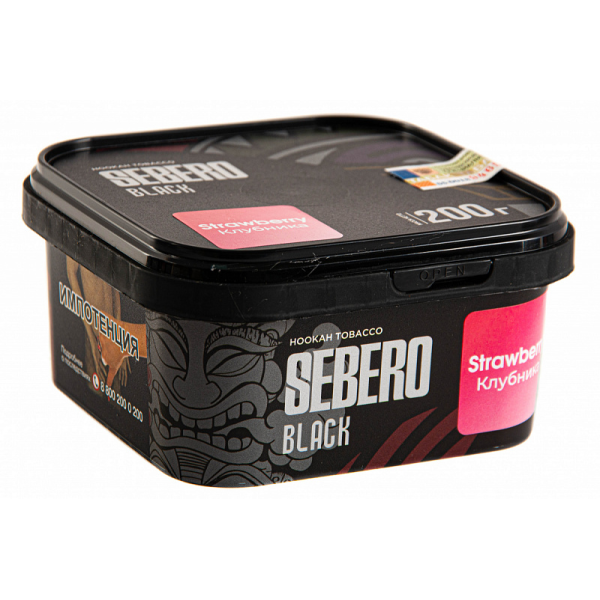 Табак SEBERO BLACK STRAWBERRY 200 гр в Краснодаре