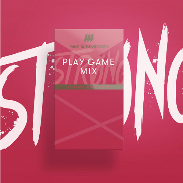 Табак Шпаковского Strong Play game mix (Апельсин Малина Холод) 40 гр в Краснодаре