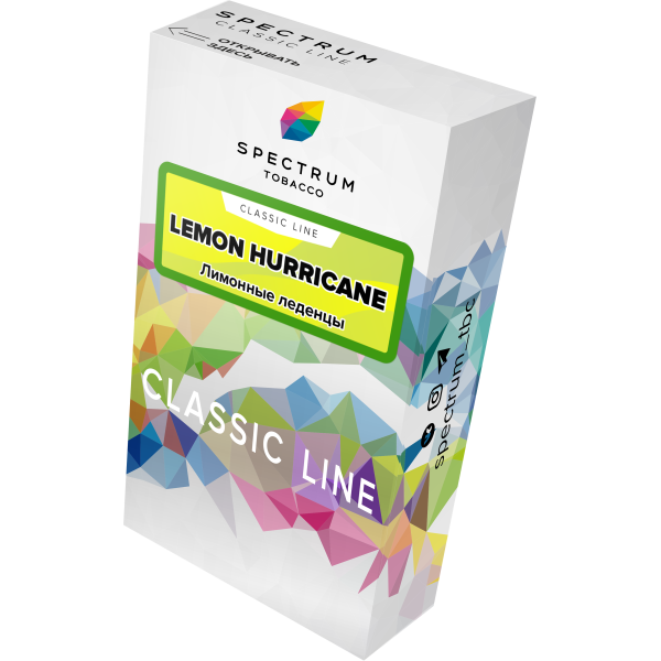 Табак Spectrum Classic lemon hurricane 40 грамм в Краснодаре