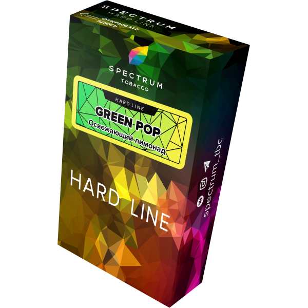 Табак Spectrum Hard green pop 40 грамм в Краснодаре