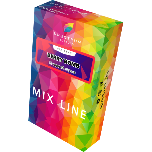 Табак Spectrum Mix Line Berry Bomb 40 грамм в Краснодаре