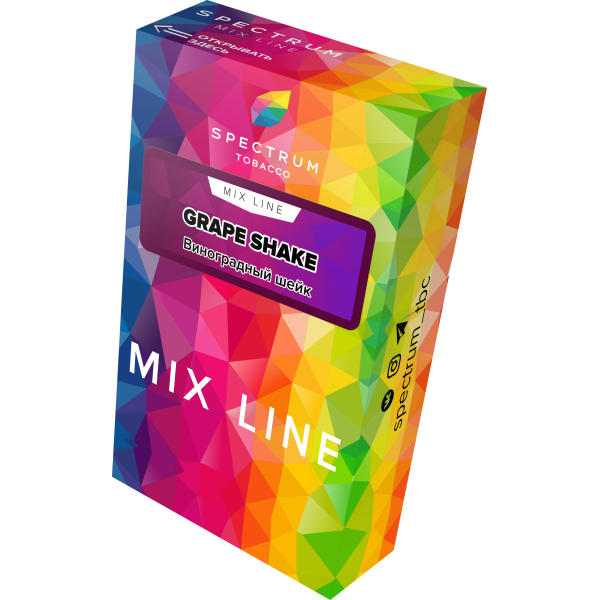 Табак Spectrum Mix Line Grape Shake 40 грамм в Краснодаре