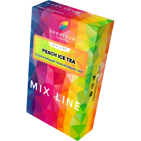 Табак Spectrum Mix Line Peach Ice Tea 40 грамм в Краснодаре