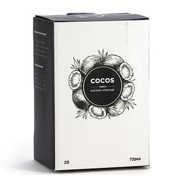 Кокосовый уголь Cocos 25мм для кальяна в Краснодаре