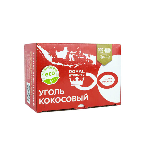 Кокосовый уголь Royal Eternity для кальяна (25 мм, 72 шт) в Краснодаре