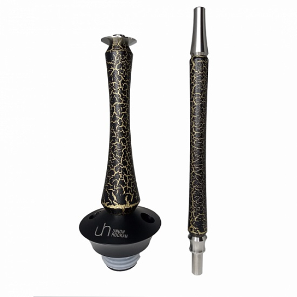 Кальян Union Hookah Sleek Кракле золотой в Краснодаре