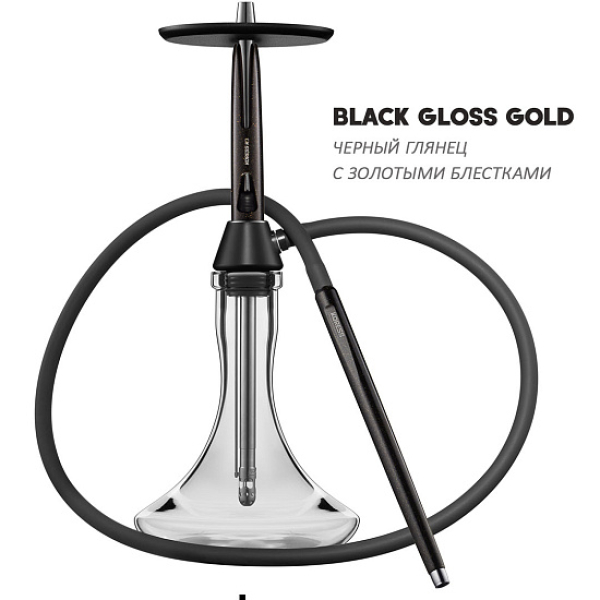 Кальян Koress K3 Black Gloss (Черный,Золотой, 48 см) в Краснодаре