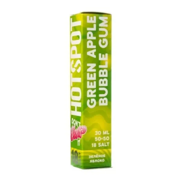 Жидкость HOTSPOT Chow Ultra Green Apple Bubble Gum 30 мл в Краснодаре
