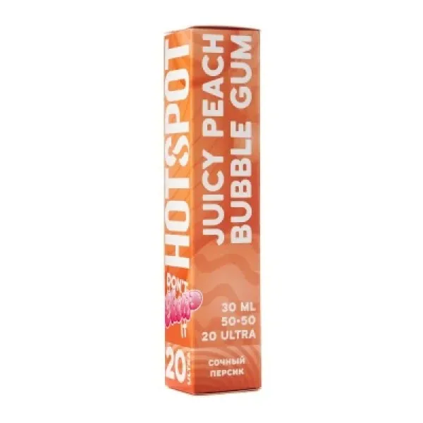Жидкость HOTSPOT Chow Ultra Juicy Peach Bubble Gum 30 мл в Краснодаре