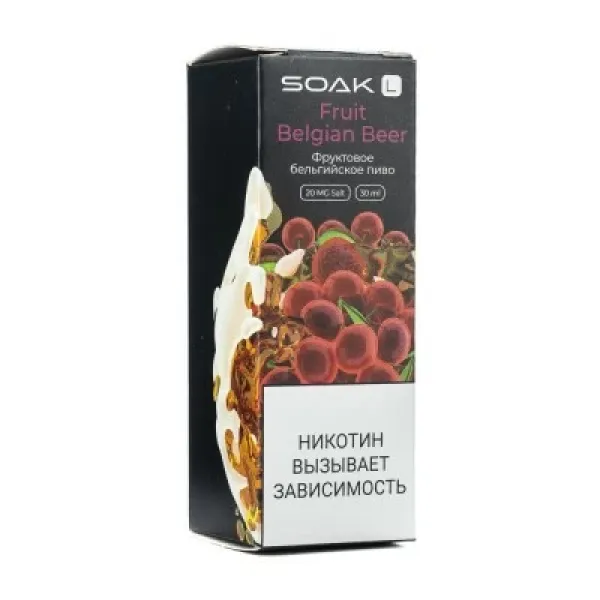 Жидкость SOAK L Fruit Belgian Beer 30 мл в Краснодаре