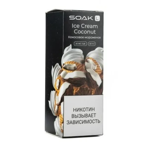Жидкость SOAK L Ice Cream Coconut 30 мл в Краснодаре