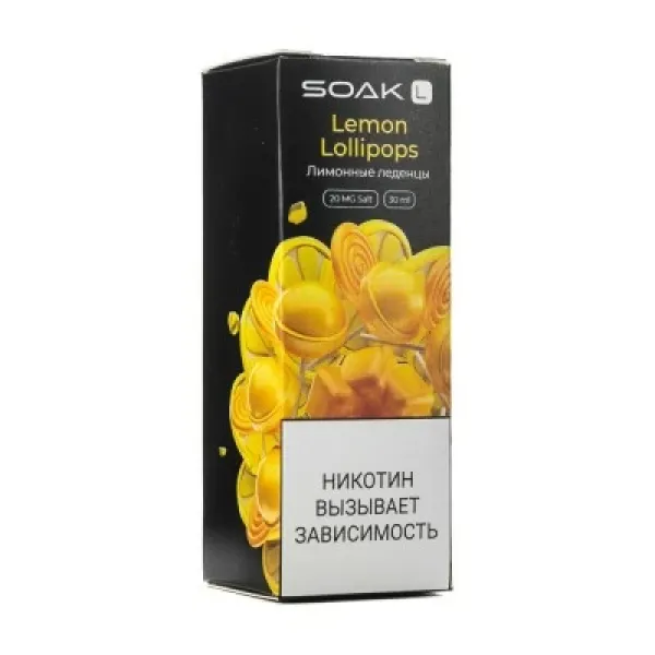 Жидкость SOAK L Lemon Lollipops 30 мл в Краснодаре