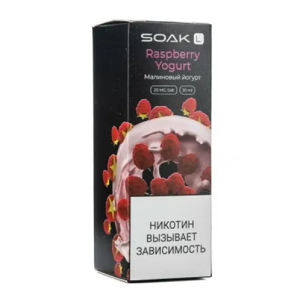 Жидкость SOAK L Raspberry Yogurt 30 мл в Краснодаре