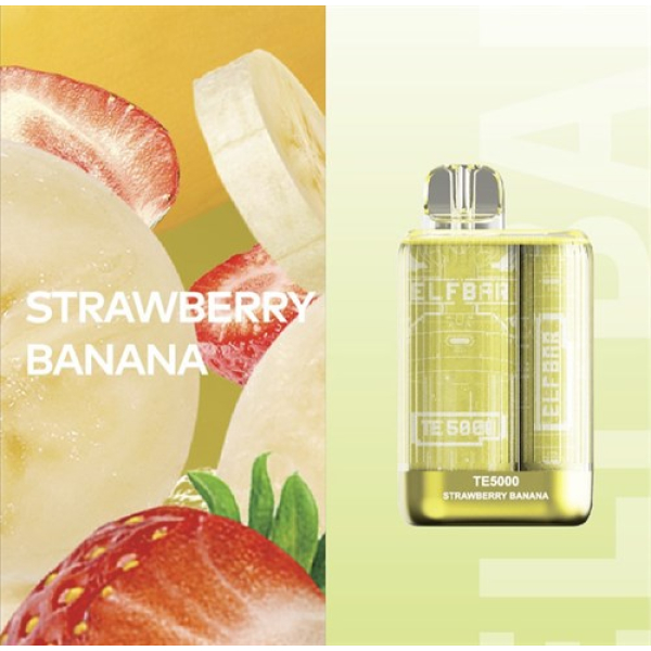 Elfbar TE5000 Strawberry Banana, 5000 тяг в Краснодаре