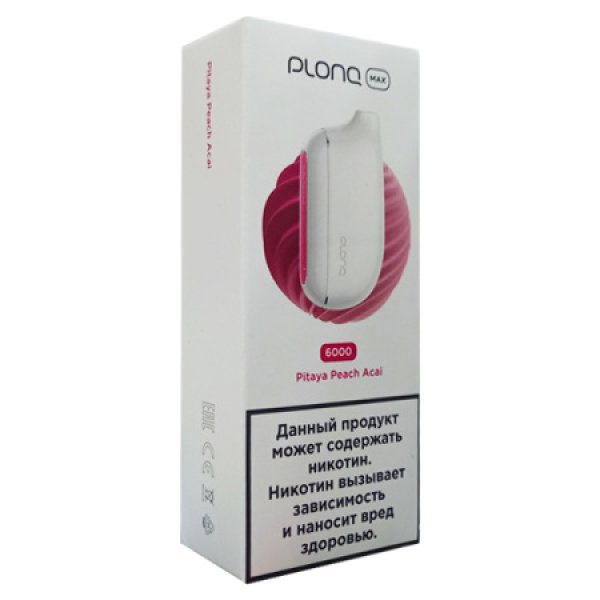 Plonq Max Pitaya Peach Acai 6000 тяг в Краснодаре
