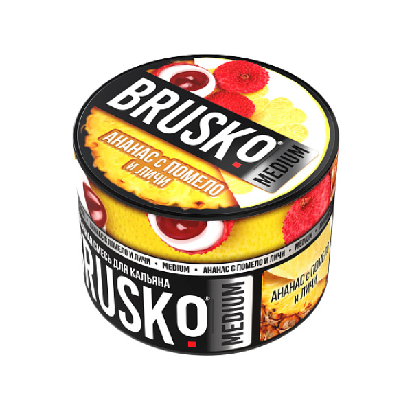 Смесь Brusko Ананас с помело и личи 50 гр в Краснодаре