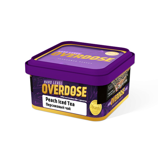 Табак OVERDOSE PEACH ICED TEA  200 грамм в Краснодаре