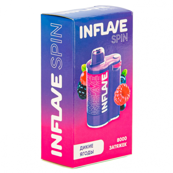 INFLAVE SPIN Дикие ягоды (8000 затяжек) в Краснодаре
