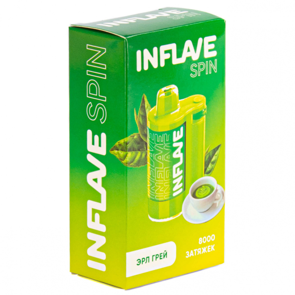 INFLAVE SPIN Эрл Грей (8000 затяжек) в Краснодаре