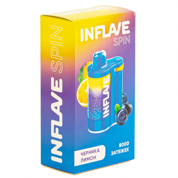 INFLAVE SPIN Черника лимон (8000 затяжек) в Краснодаре