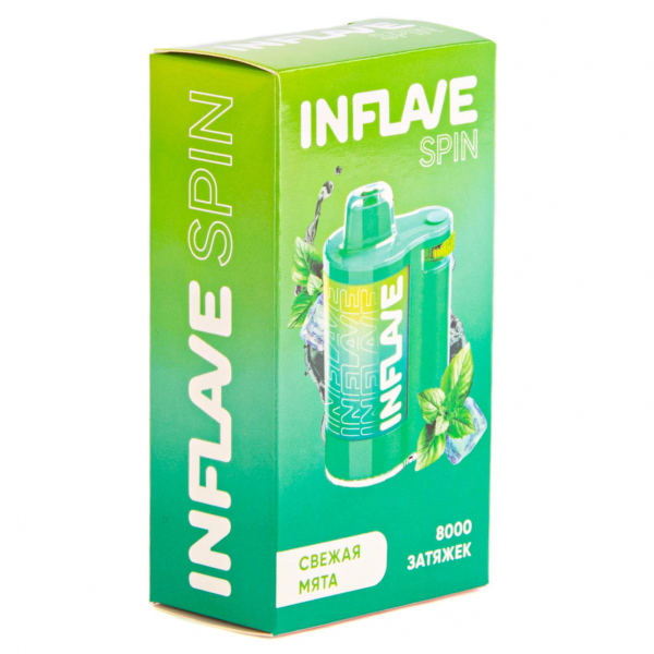 INFLAVE SPIN Свежая мята (8000 затяжек) в Краснодаре