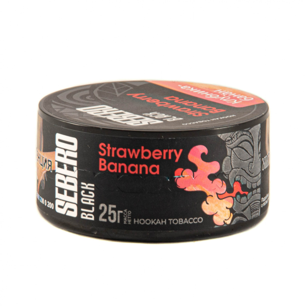 Табак Sebero Black Strawberry Banana  25 грамм в Краснодаре