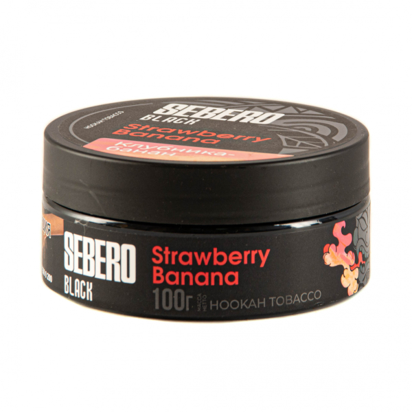 Табак Sebero Black Strawberry Banana  100 грамм в Краснодаре
