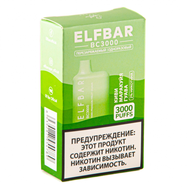 ELF BAR Kiwi Passionfruit Guava (3000 затяжек) 20 мг в Краснодаре