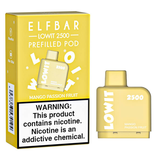 Картридж Elf Bar Lowit 2500 20 мг, 6 мл (Mango Passion Fruit) в Краснодаре
