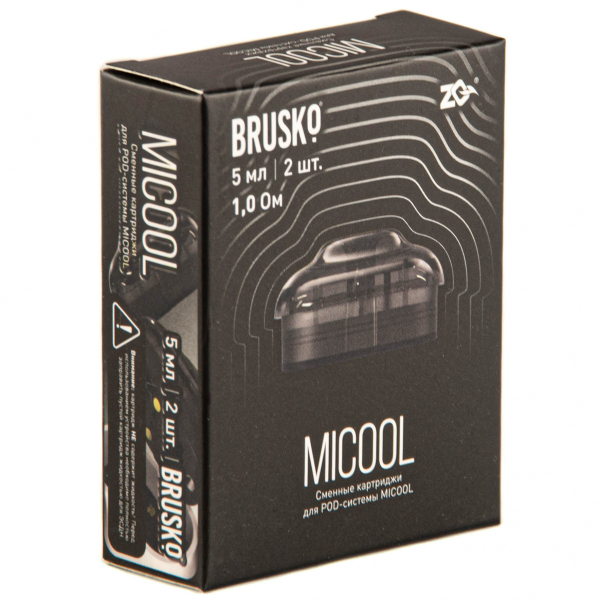 Картридж Brusko Zq Micool 5мл (2шт.) 1.0 в Краснодаре