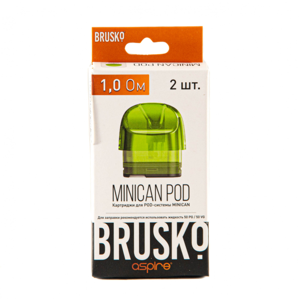 Картридж Brusko Minican зелёный (2шт.) 1,0 в Краснодаре