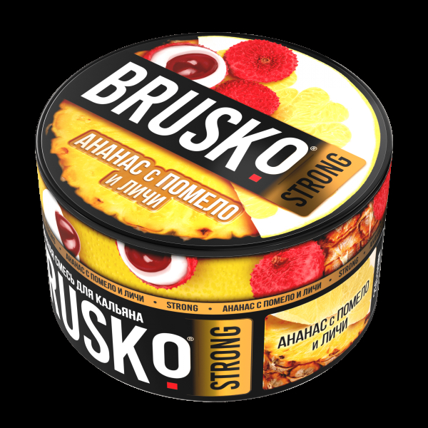 Смесь Brusko Strong ананас с помело и личи  250 гр в Краснодаре