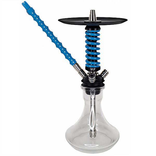 Кальян Mamay Custom Coilovers Micro Черный-Голубой Лак  в Краснодаре