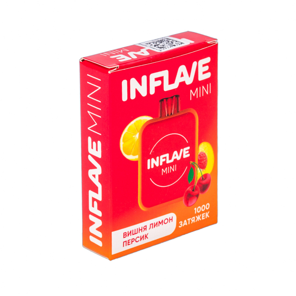 Inflave Mini Вишня Персик Лимон (1000 Затяжек) в Краснодаре