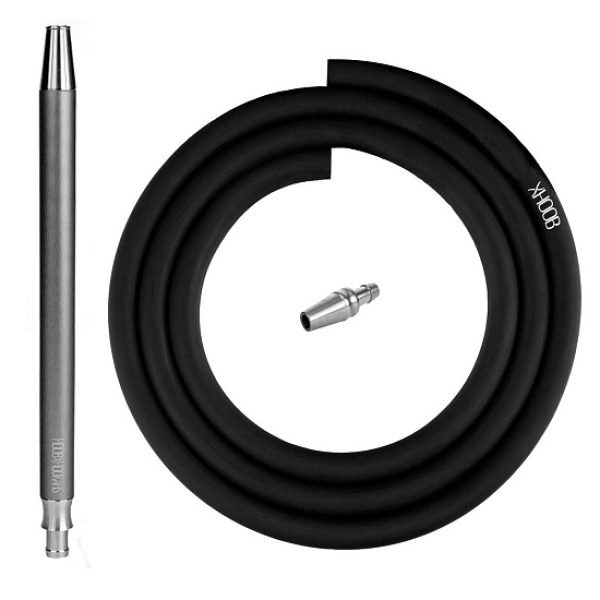 Hoob Smpl Xl Шланг Комплект Black (Черный Шланг, Мундштук, Коннектор Plug) в Краснодаре