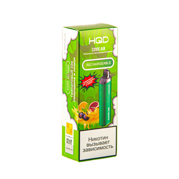 Hqd Cuvie Air Гранатовый Сок, Смородина И Лимон (4000 Затяжек) в Краснодаре
