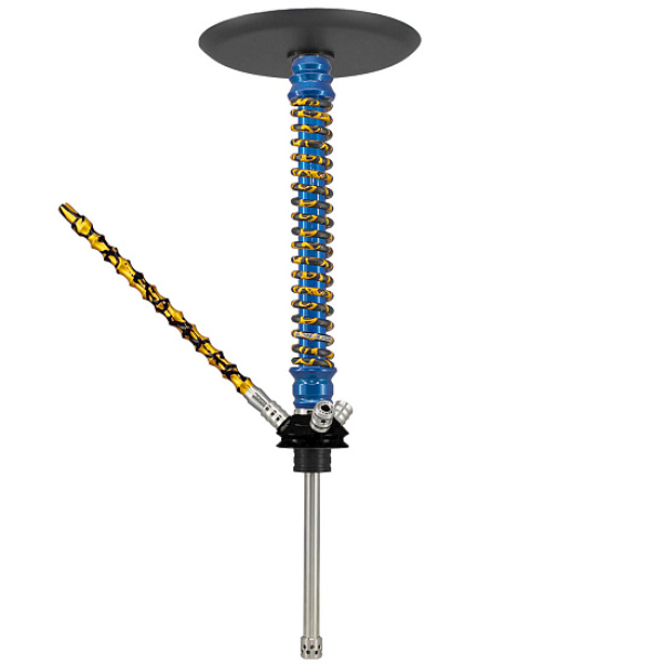 Кальян Mamay Custom V3 №12 Coilovers Голубой Золотой Сплеш  в Краснодаре
