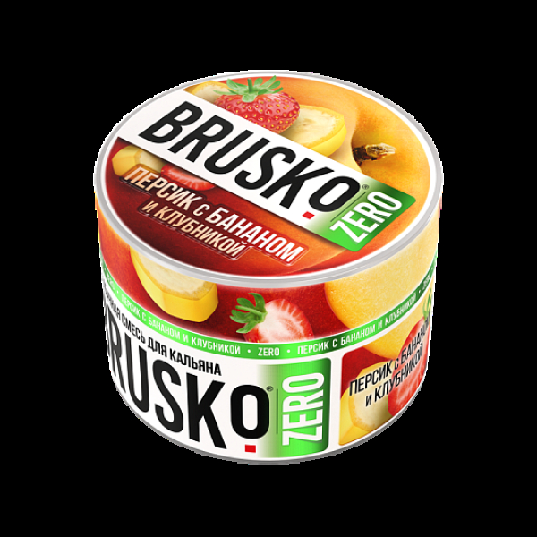 Смесь Brusko Персик С Бананом И Клубникой (Zero)  50 гр в Краснодаре