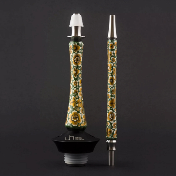 Кальян Union Hookah Sleek Хохлома Зеленый  в Краснодаре