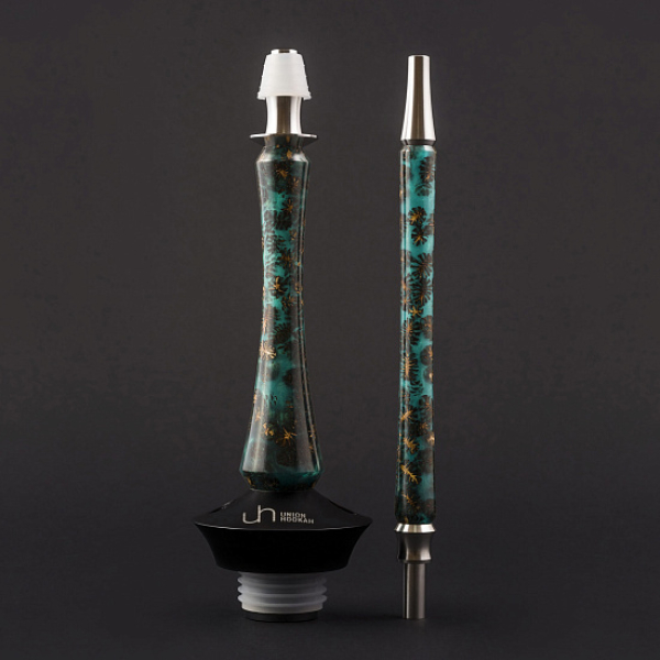 Кальян Union Hookah Sleek Акрил С Шишками Бирюзовый  в Краснодаре