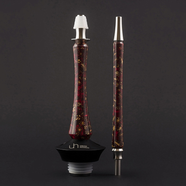 Кальян Union Hookah Sleek Акрил С Шишками Красный   в Краснодаре
