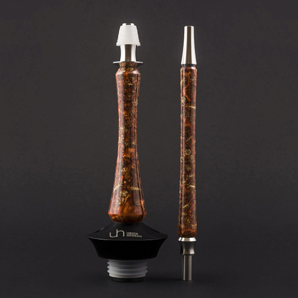 Кальян Union Hookah Sleek Акрил С Шишками Янтарь  в Краснодаре