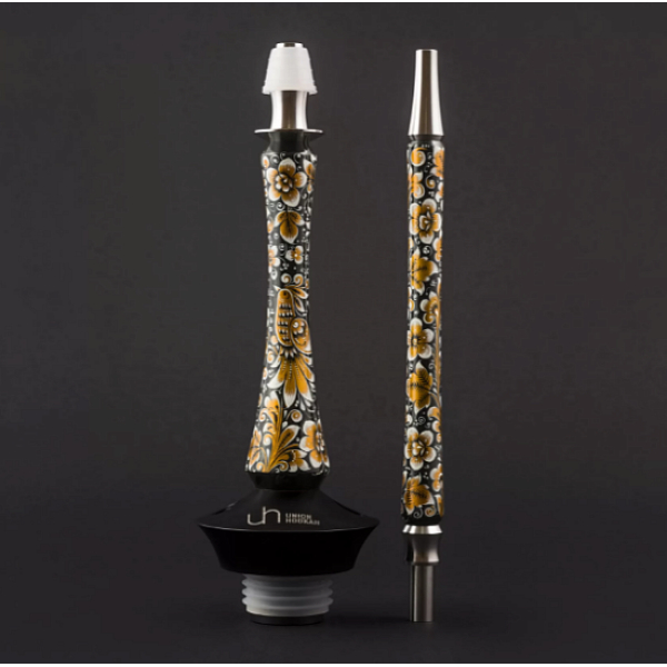 Кальян Union Hookah Sleek Хохлома Черный  в Краснодаре