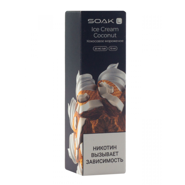 Жидкость Soak Ice Cream Coconut 10 Мл 2 Мг в Краснодаре