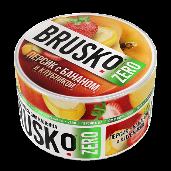 Смесь Brusko Персик С Бананом И Клубникой (Zero)  250 гр в Краснодаре