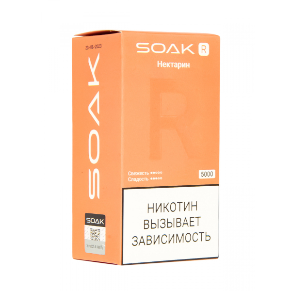 Soak R Нектарин 5000 Затяжек в Краснодаре