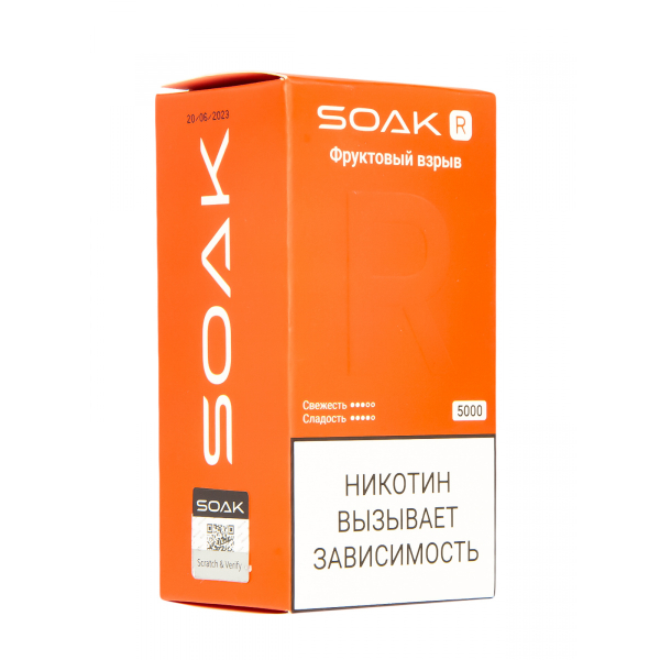 Soak R Фруктовый Взрыв 5000 Затяжек в Краснодаре